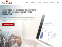 Tablet Screenshot of converclick.com